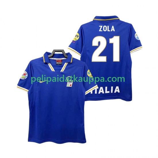 Italia ZOLA 21 1996 Retro Koti Fanipelipaita (Miehet) Lyhythihainen Italia ZOLA 21 1996 Retro Koti Fanipelipaita (Miehet) Lyhythihainen