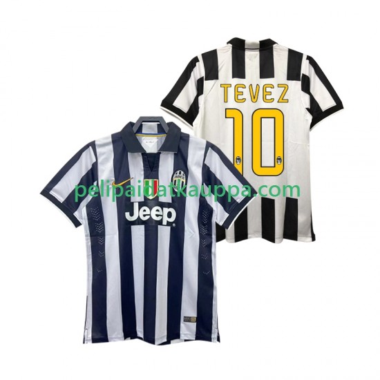 Juventus TEVEZ 10 2014 2015 Retro Koti Fanipelipaita (Miehet) Lyhythihainen