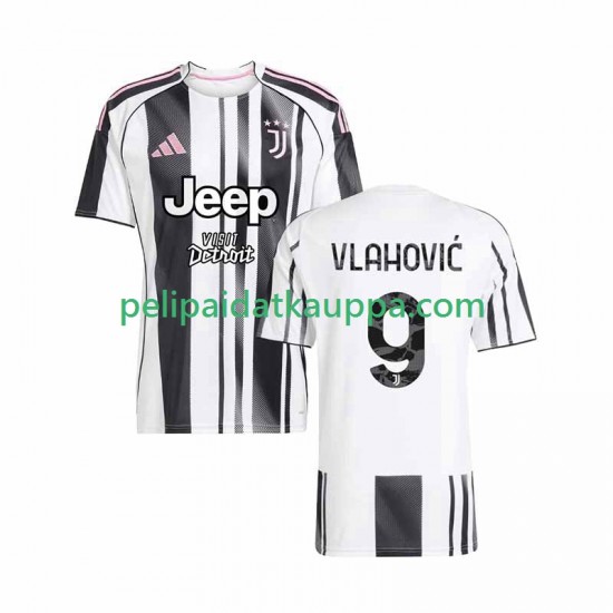 Juventus Vlahovic 9 Koti Fanipelipaita (Miehet) 2025-2026 Lyhythihainen
