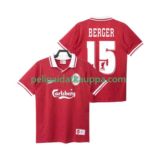 Liverpool BERGER 15 1996 Retro Koti Fanipelipaita (Miehet) 1998 Lyhythihainen Liverpool BERGER 15 1996 Retro Koti Fanipelipaita (Miehet) 1998 Lyhythihainen