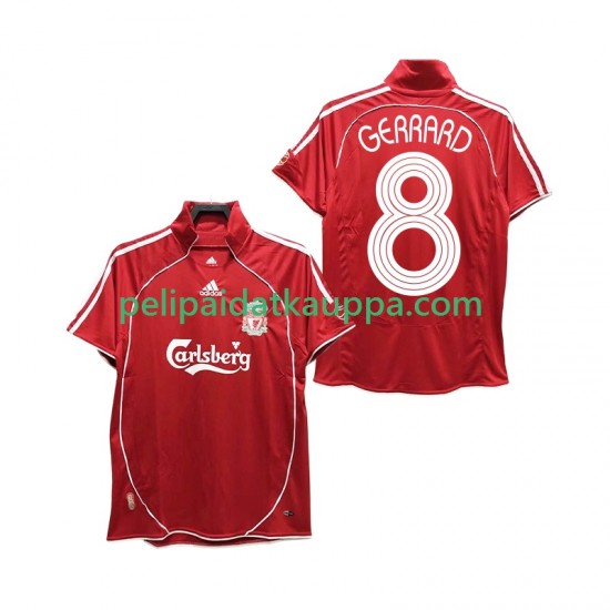 Liverpool GERRARD 8 Retro Koti Fanipelipaita (Miehet) 2008 2006 Lyhythihainen