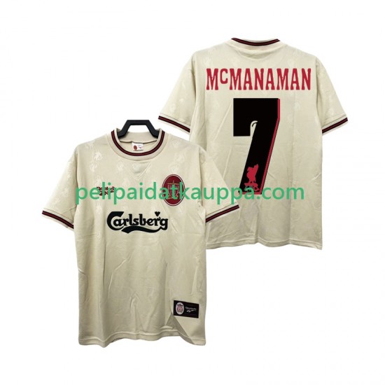 Liverpool MCMANAMAN 7 1996 1997 Retro Vieras Fanipelipaita (Miehet) Lyhythihainen Liverpool MCMANAMAN 7 1996 1997 Retro Vieras Fanipelipaita (Miehet) Lyhythihainen
