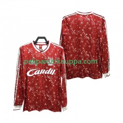 Liverpool 1989 1991 Retro Koti Fanipelipaita (Miehet) Pitkähihainen