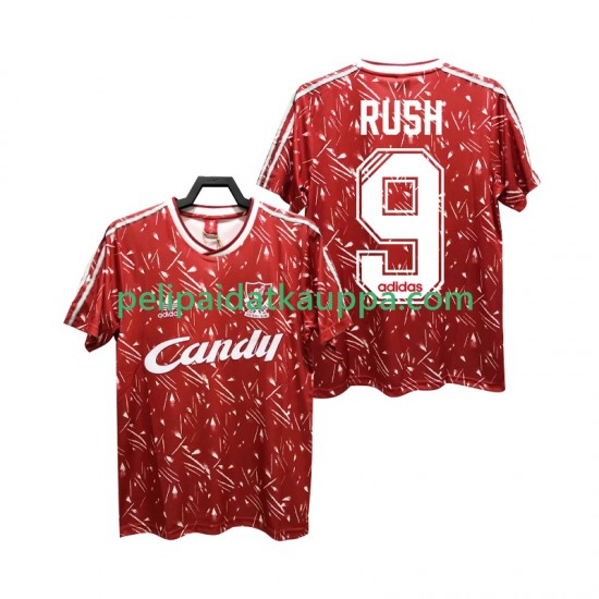Liverpool Rush 9 1989 1991 Retro Koti Fanipelipaita (Miehet) Lyhythihainen