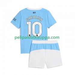 Manchester City Jack Grealish 10 Koti Fanipelipaita (Lasten) 2025-2026 Lyhythihainen