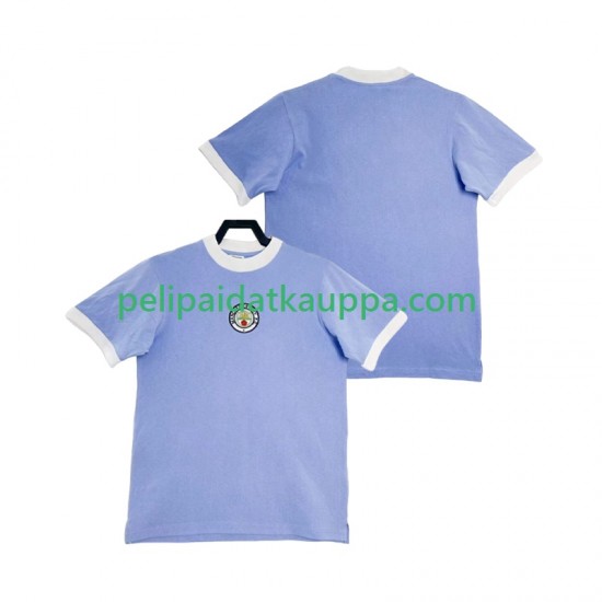 Manchester City 1972 Retro Koti Fanipelipaita (Miehet) Lyhythihainen