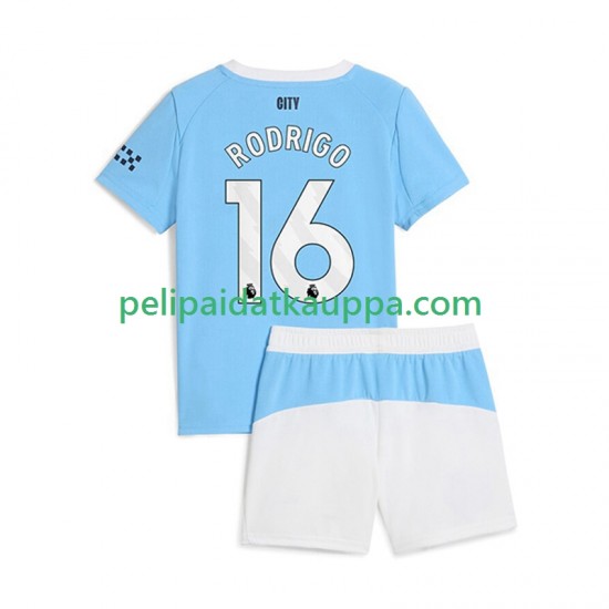 Manchester City Rodrigo Hernandez 16 Koti Fanipelipaita (Lasten) 2025-2026 Lyhythihainen