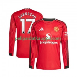 Manchester United Alejandro Garnacho 17 Koti Fanipelipaita (Miehet) 2025-2026 Pitkähihainen