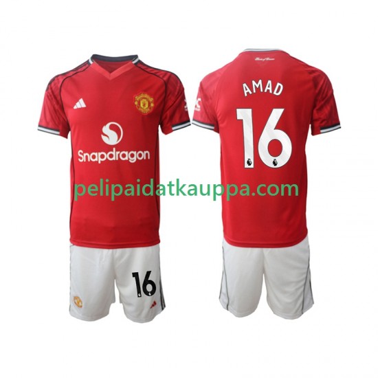 Manchester United Amad Diallo 16 Koti Fanipelipaita (Lasten) 2025-2026 Lyhythihainen