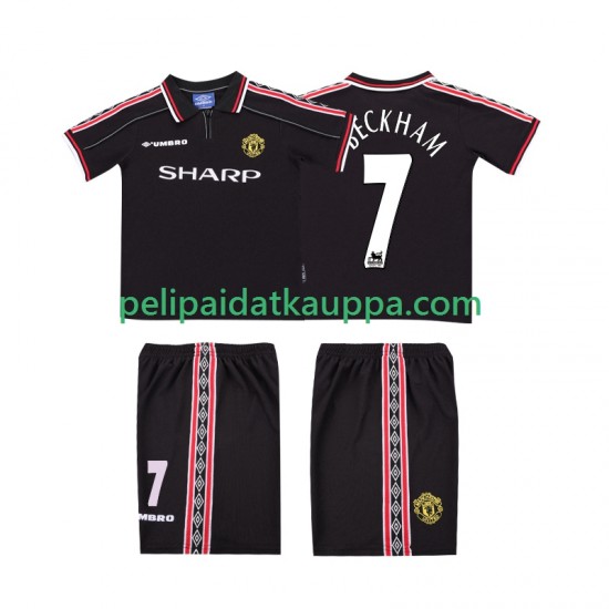 Manchester United Beckham 7 Retro Vieras Fanipelipaita (Lasten) 1998 1999 Lyhythihainen Manchester United Beckham 7 Retro Vieras Fanipelipaita (Lasten) 1998 1999 Lyhythihainen