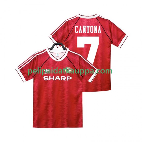 Manchester United CANTONA 7 1990 1992 Retro Koti Fanipelipaita (Miehet) Lyhythihainen Manchester United CANTONA 7 1990 1992 Retro Koti Fanipelipaita (Miehet) Lyhythihainen