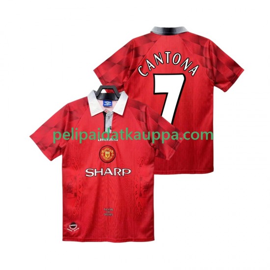 Manchester United CANTONA 7 1996 1997 Retro Koti Fanipelipaita (Miehet) Lyhythihainen Manchester United CANTONA 7 1996 1997 Retro Koti Fanipelipaita (Miehet) Lyhythihainen