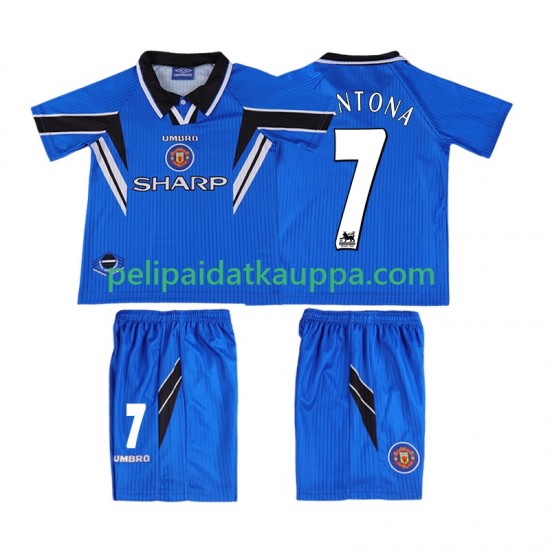 Manchester United CONTONA 7 1996 Retro Kolmas Fanipelipaita (Lasten) 1998 Lyhythihainen