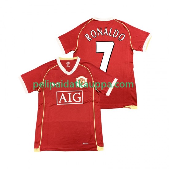 Manchester United Cristiano Ronaldo 7 2007 Retro Koti Fanipelipaita (Miehet) 2006 Lyhythihainen