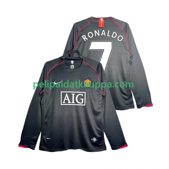 Manchester United Critstiano Ronaldo 7 2007 Retro Vieras Fanipelipaita (Miehet) 2008 Pitkähihainen Manchester United Critstiano Ronaldo 7 2007 Retro Vieras Fanipelipaita (Miehet) 2008 Pitkähihainen