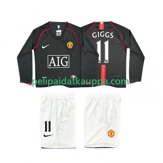 Manchester United GIGGS 11 2007 Retro Vieras Fanipelipaita (Lasten) 2008 Pitkähihainen