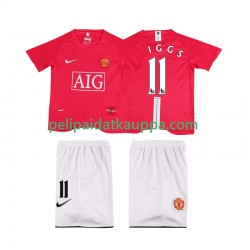 Manchester United GIGGS 11 Premier League 2007 Retro Koti Fanipelipaita (Lasten) 2008 Lyhythihainen