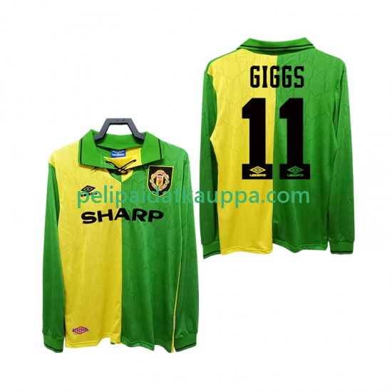 Manchester United GIGGS 11 1992 Retro Vieras Fanipelipaita (Miehet) 1994 Pitkähihainen