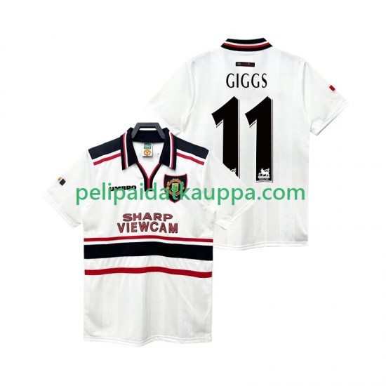 Manchester United GIGGS 11 Retro Vieras Fanipelipaita (Miehet) 1998 1999 Lyhythihainen Manchester United GIGGS 11 Retro Vieras Fanipelipaita (Miehet) 1998 1999 Lyhythihainen