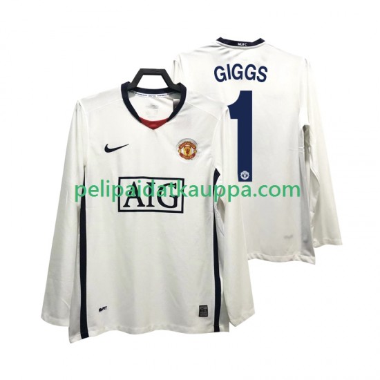 Manchester United GIGGS 11 Premier League 2009 Retro Vieras Fanipelipaita (Miehet) 2008 Pitkähihainen