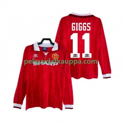 Manchester United GIGGS 11 1992 Retro Koti Fanipelipaita (Miehet) 1994 Pitkähihainen