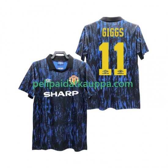 Manchester United GIGGS 11 1993 Retro Koti Fanipelipaita (Miehet) Lyhythihainen