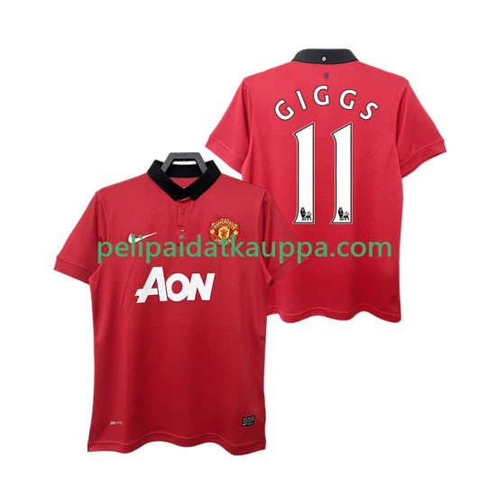 Manchester United GIGGS 11 2013 2014 Retro Koti Fanipelipaita (Miehet) Lyhythihainen