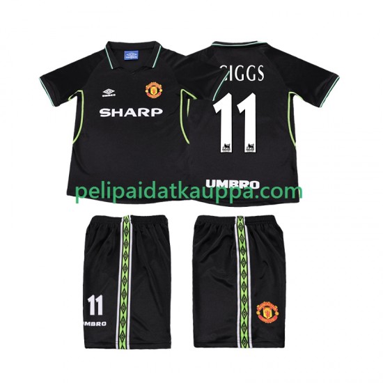 Manchester United GIGGS 11 Retro Kolmas Fanipelipaita (Lasten) 1998 1999 Lyhythihainen
