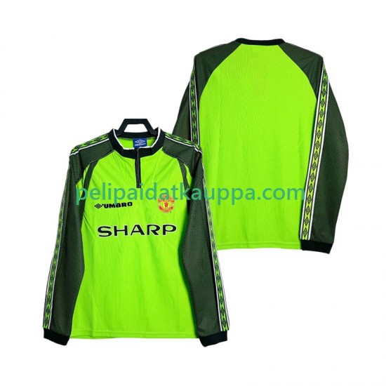 Manchester United 2000 Maalivahdin Retro Koti Fanipelipaita (Miehet) 1998 Pitkähihainen Manchester United 2000 Maalivahdin Retro Koti Fanipelipaita (Miehet) 1998 Pitkähihainen