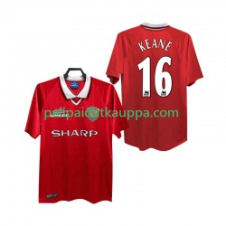 Manchester United Keane 16 2000 Retro Koti Fanipelipaita (Miehet) 1999 Lyhythihainen