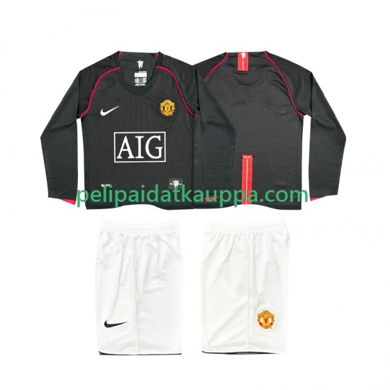 Manchester United 2007 Retro Vieras Fanipelipaita (Lasten) 2008 Pitkähihainen