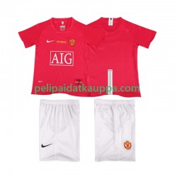 Manchester United Champions League 2007 Retro Koti Fanipelipaita (Lasten) 2008 Lyhythihainen