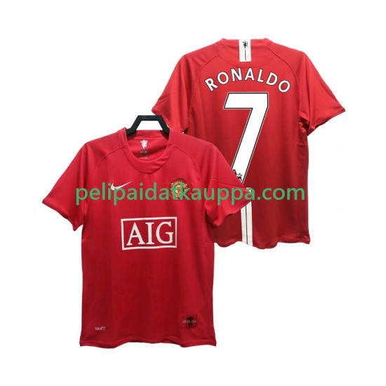 Manchester United RONALDO 7 Premier League 2007 Retro Koti Fanipelipaita (Miehet) 2008 Lyhythihainen Manchester United RONALDO 7 Premier League 2007 Retro Koti Fanipelipaita (Miehet) 2008 Lyhythihainen