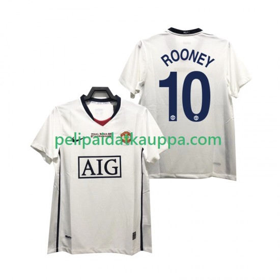 Manchester United ROONEY 10 Champions League 2009 Retro Vieras Fanipelipaita (Miehet) 2008 Lyhythihainen