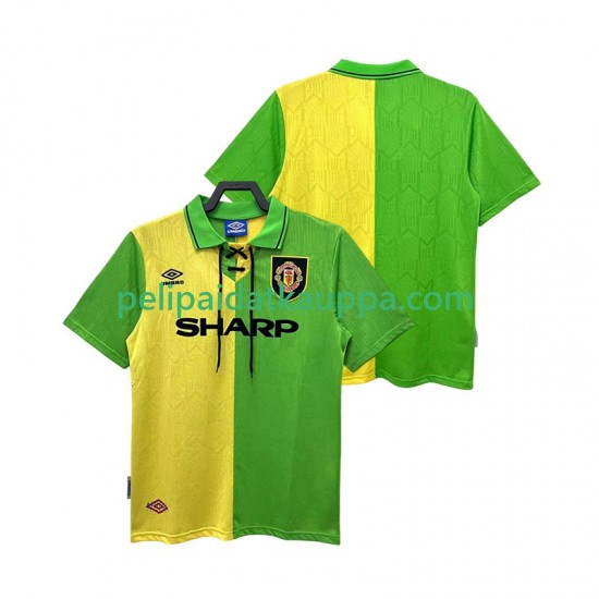 Manchester United 1992 Retro Vieras Fanipelipaita (Miehet) 1994 Lyhythihainen