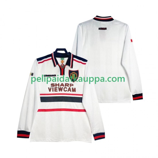 Manchester United Retro Vieras Fanipelipaita (Miehet) 1998 1999 Pitkähihainen