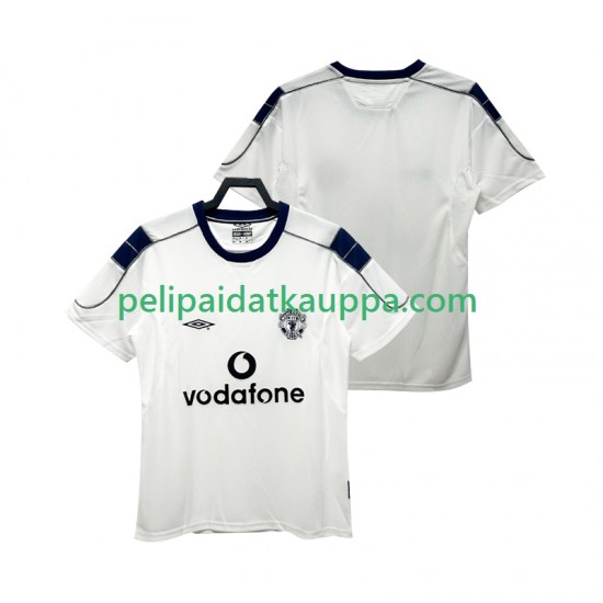 Manchester United 2000 2001 Retro Vieras Fanipelipaita (Miehet) Lyhythihainen