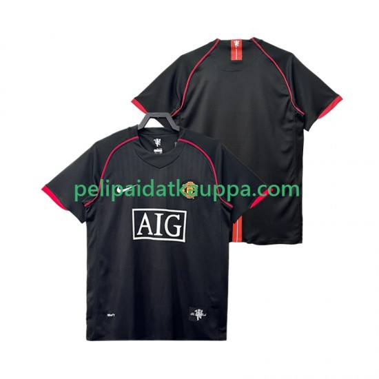 Manchester United 2007 Retro Vieras Fanipelipaita (Miehet) 2008 Lyhythihainen