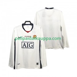 Manchester United Champions League 2009 Retro Vieras Fanipelipaita (Miehet) 2008 Pitkähihainen
