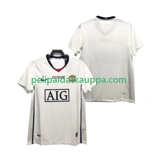 Manchester United Champions League 2009 Retro Vieras Fanipelipaita (Miehet) 2008 Lyhythihainen