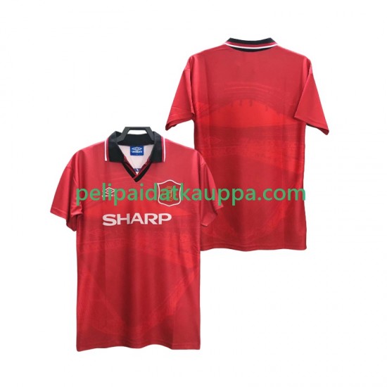 Manchester United 1996 Retro Koti Fanipelipaita (Miehet) 1994 Lyhythihainen Manchester United 1996 Retro Koti Fanipelipaita (Miehet) 1994 Lyhythihainen