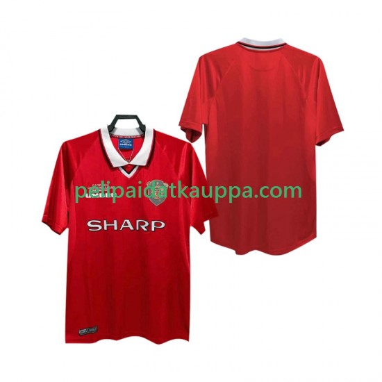 Manchester United 2000 Retro Koti Fanipelipaita (Miehet) 1999 Lyhythihainen Manchester United 2000 Retro Koti Fanipelipaita (Miehet) 1999 Lyhythihainen
