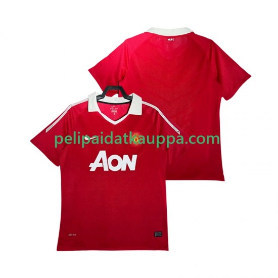 Manchester United Retro Koti Fanipelipaita (Miehet) 2011 2010 Lyhythihainen Manchester United Retro Koti Fanipelipaita (Miehet) 2011 2010 Lyhythihainen
