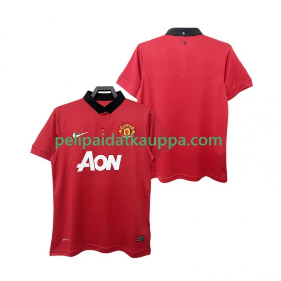 Manchester United 2013 2014 Retro Koti Fanipelipaita (Miehet) Lyhythihainen Manchester United 2013 2014 Retro Koti Fanipelipaita (Miehet) Lyhythihainen
