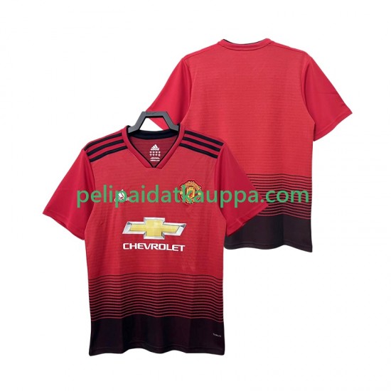 Manchester United 2018 2019 Retro Koti Fanipelipaita (Miehet) Lyhythihainen Manchester United 2018 2019 Retro Koti Fanipelipaita (Miehet) Lyhythihainen