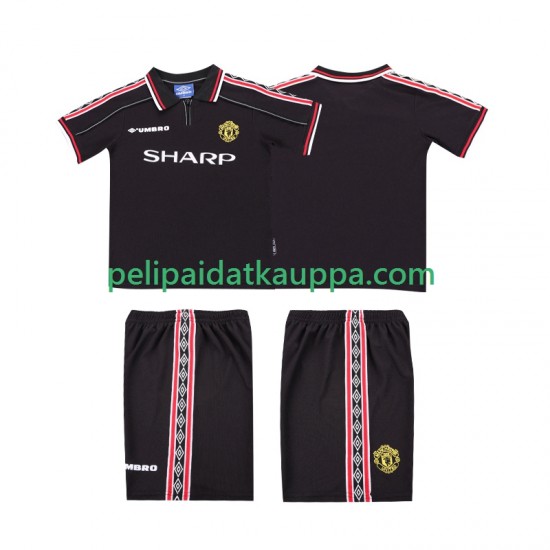 Manchester United Retro Vieras Fanipelipaita (Lasten) 1998 1999 Lyhythihainen