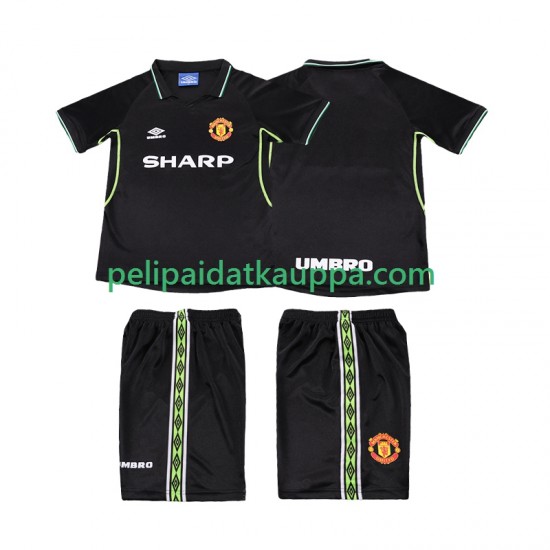 Manchester United Retro Kolmas Fanipelipaita (Lasten) 1998 1999 Lyhythihainen