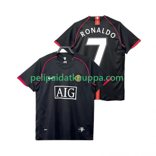 Manchester United Ronaldo 7 2007 Retro Vieras Fanipelipaita (Miehet) 2008 Lyhythihainen
