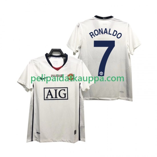 Manchester United Ronaldo 7 Champions League 2009 Retro Vieras Fanipelipaita (Miehet) 2008 Lyhythihainen
