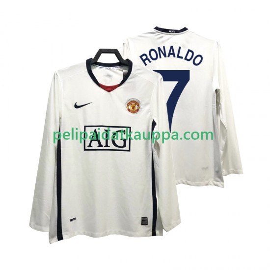 Manchester United Ronaldo 7 Premier League 2009 Retro Vieras Fanipelipaita (Miehet) 2008 Pitkähihainen